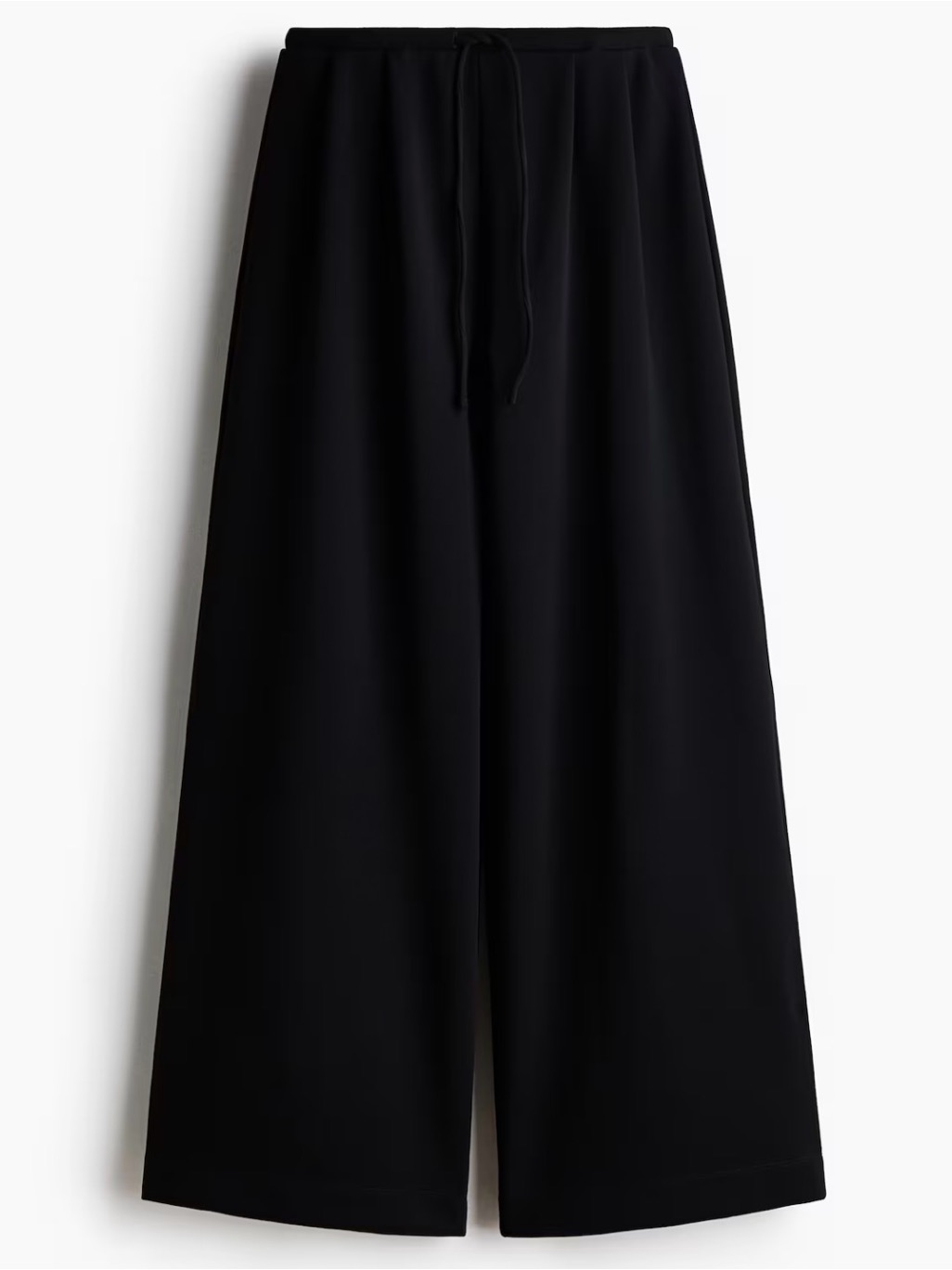 H&M Black Wide-Leg Drawstring Pants
